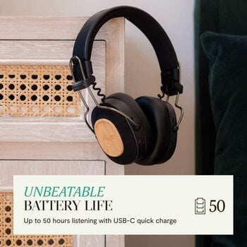 Wireless On-ear headphones House of Marley Positive Vibration Riddim Signature Black Wireless On-ear headphones - 6