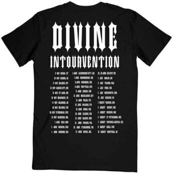 T-shirt Slayer Divine Intervention 2014 Dates Black M T-shirt - 2
