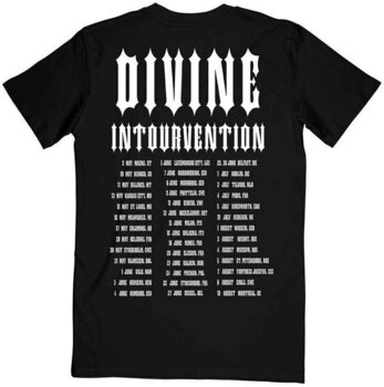 T-shirt Slayer Divine Intervention 2014 Dates Black 2XL T-shirt - 2