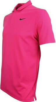 Polo majice Nike AeroReact Victory Stripe Mens Polo Shirt Rush Pink/Black XL - 2