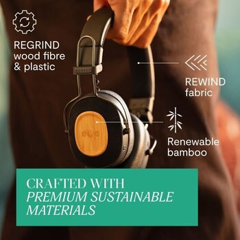 Marley Positive Vibration Riddim – Cuffie On-Ear Wireless Con 50h Di Autonomia, USB-C, Materiali Sostenibili E Microfono
