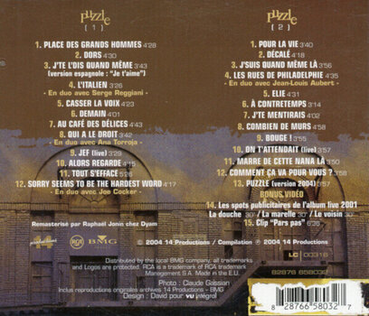 Hudobné CD Patrick Bruel - Puzzle (2 CD) - 3