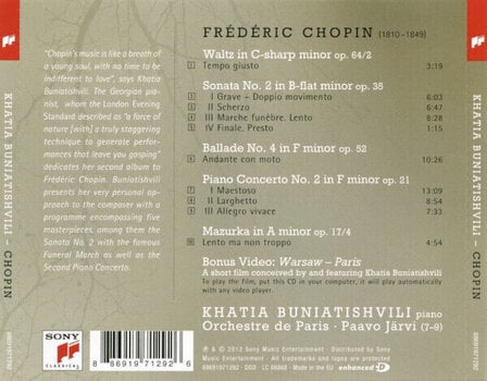 CD диск Khatia Buniatishvili - Chopin: Works For Piano (CD) - 3