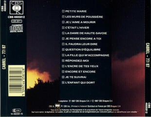 Music CD Francis Cabrel - 77/87 (CD) - 2