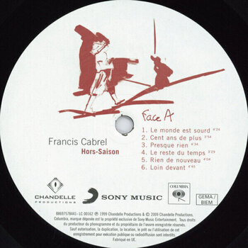 LP ploča Francis Cabrel - Hors Saison (Reissue) (LP) - 3