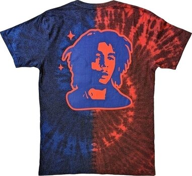 T-Shirt Bob Marley Trippy Text Red/Blue 2XL T-Shirt - 2