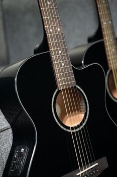 Elektroakustinen kitara Cort L60CE Black Gloss Elektroakustinen kitara - 12