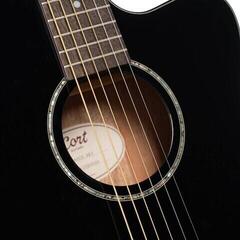 Elektroakusztikus gitár Cort L60CE Black Gloss Elektroakusztikus gitár - 3
