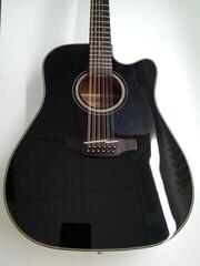 Chitară electro-acustică cu 12 corzi Takamine GD30CE-12 Black Chitară electro-acustică cu 12 corzi (Folosit) - 1