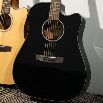 Електро-акустична китара Дреднаут Cort EARTH 60CE Black Gloss Електро-акустична китара Дреднаут - 13
