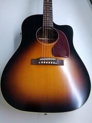 Guitare Dreadnought acoustique-électrique Epiphone Masterbilt J-45 EC Aged Vintage Sunburst Guitare Dreadnought acoustique-électrique (Déjà utilisé) - 1