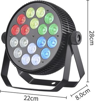 PAR LED Light4Me PARTY PAR 18x10W RGBW PAR LED - 6