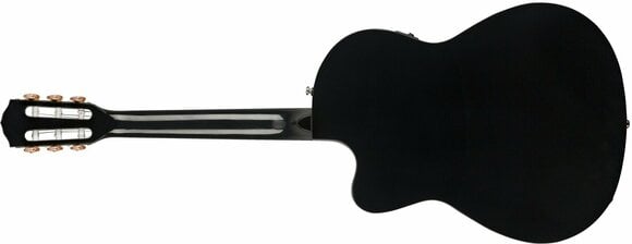 Guitarra clássica com pré-amplificador Fender CN-140SCE WN 4/4 Preto - 3