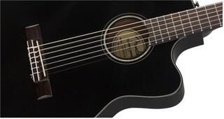 Konzertgitarre mit Tonabnehmer Fender CN-140SCE WN 4/4 Black Konzertgitarre mit Tonabnehmer - 4