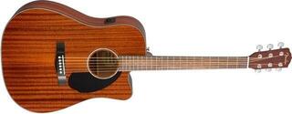 elektroakustisk gitarr Fender Squier CD-60SCE Dreadnought All-Mahogany WN elektroakustisk gitarr - 1