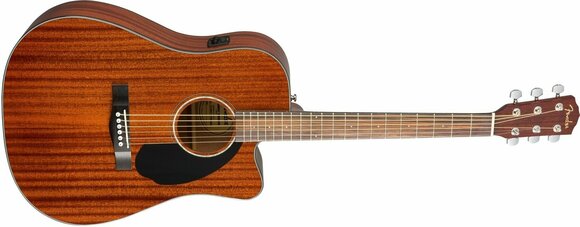 electro-acoustic guitar Fender Squier CD-60SCE Dreadnought All-Mahogany WN - 2