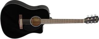 Dreadnought Elektro-Akustikgitarren Fender CD-60SCE Black Dreadnought Elektro-Akustikgitarren - 2