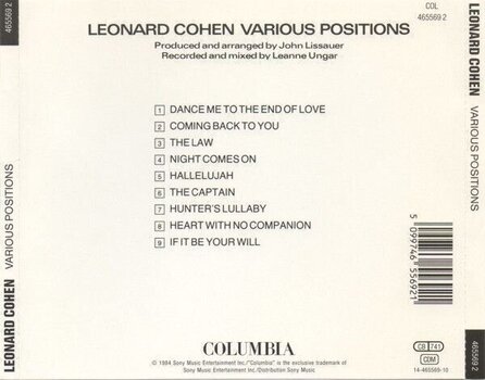 CD musique Leonard Cohen - Various Positions (CD) - 3