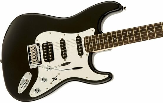 Elektromos gitár Fender Squier Black and Chrome Standard Strat HSS LRL - 3