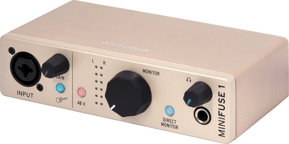 USB-audio-interface - geluidskaart Arturia MiniFuse 1 Champagne USB-audio-interface - geluidskaart - 2