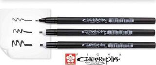Aide calligraphique Sakura Pigma Stylos techniques Black 3 pcs - 1