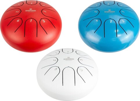 Tongue Drum Shamann 6" 8 Notes C5 Major Red Tongue Drum - 4