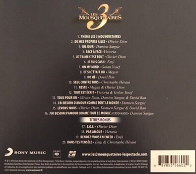Hudební CD David Yazbek - Les 3 Mousquetaires (Digipak) (CD) - 3