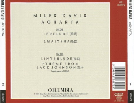 Muzički CD Miles Davis - Agharta (2 CD) - 4
