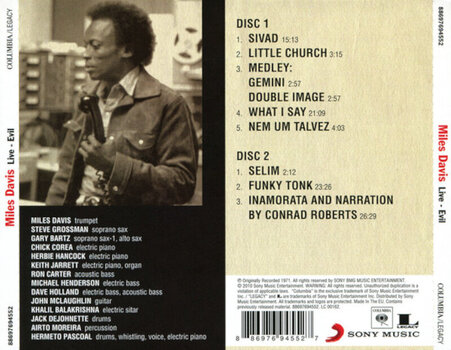 Muusika CD Miles Davis - Live - Evil (2 CD) - 4