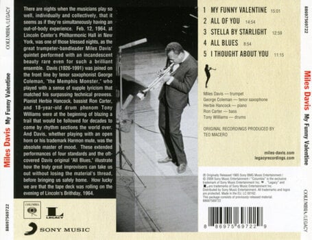 Музичний компакт-диск Miles Davis - My Funny Valentine (CD) - 3