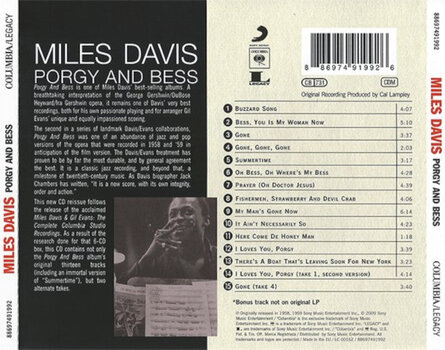 Glazbene CD Miles Davis - Porgy & Bess (CD) - 3
