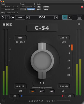 Programinės įrangos papildinio efektų procesorius Kit Plugins NOIZ One C-54 - 2