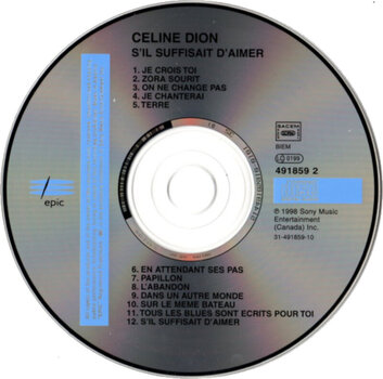 Muzički CD Celine Dion - S'Il Suffisait D'Aimer (CD) - 2