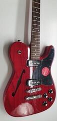 Električna gitara Fender Jim Adkins JA-90 Telecaster Thinline IL Crimson Red Transparent Električna gitara (Skoro novo) - 1