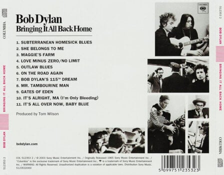 Music CD Bob Dylan - Bringing It All Back Home (CD) - 3