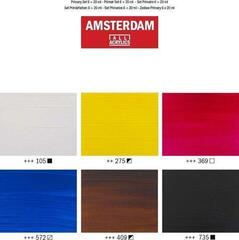 Glasmaling Amsterdam Relief Sæt med farver til glas Primary 6 x 20 ml - 1