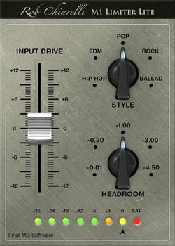 Softverski plug-in FX procesor Final Mix Software M1 Limiter Lite III (Digitalni proizvod) - 2