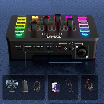 Tables de mixage podcast DNA SC ONE Black Tables de mixage podcast - 6