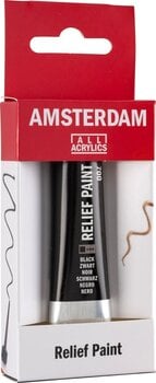 Farba do szkła Amsterdam Relief Farba do szkła Black 20 ml 1 szt. - 4