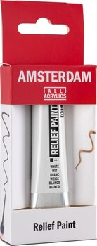 Farba do szkła Amsterdam Relief Farba do szkła White 20 ml 1 szt. - 4