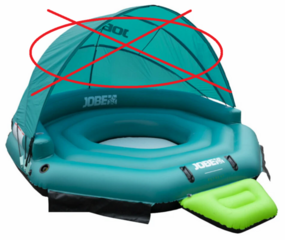 Φουσκωτό υδάτινο αξιοθέατο Jobe Retreat 6 Teal Φουσκωτό υδάτινο αξιοθέατο (Αποσυσκευασμένο μόνο) - 1