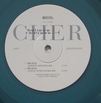 LP ploča Cher - Believe (Clear, Blue Sea, Blue Light Coloured) (Deluxe Edition) (Limited Edition) (Remastered) (3 LP) - 6