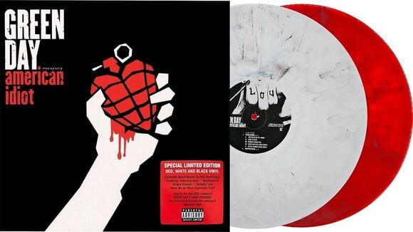 Vinyl Record Green Day - American Idiot (Red/White/Black Coloured) (2 LP) - 2