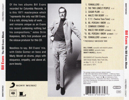 Glazbene CD Bill Evans - The Bill Evans Album (Reissue) (Remastered) (CD) - 3
