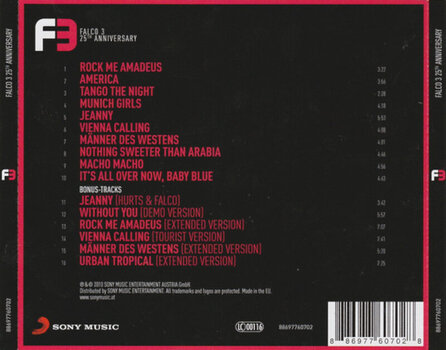 CD musique Falco - Falco 3 (25th Anniversary Edition) (Reissue) (CD) - 3