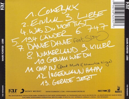 Musik-cd Mark Forster - Liebe (CD) - 3