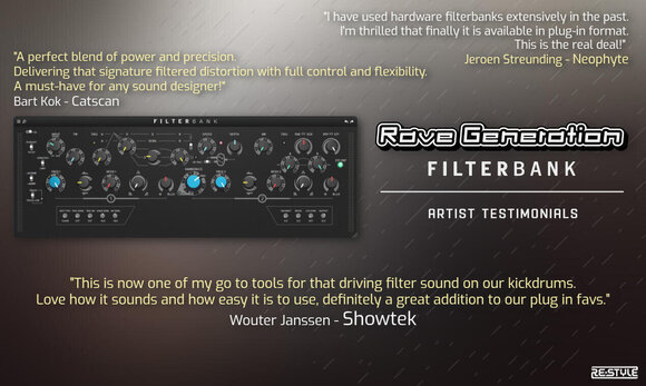 Студио софтуер Plug-In ефект Rave Generation Filterbank (Дигитален продукт) - 3