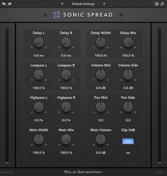Plug-in de efeitos Rave Generation Sonic Spread (Produto digital) - 2