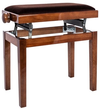Drewniany stołek do fortepianu Bespeco SG 101 Drewniany stołek do fortepianu Walnut - 3