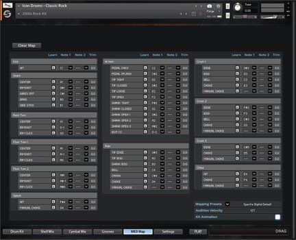 Logiciel de studio Plugins d'effets Spectre Digital Icon Drums Classic Rock (Produit numérique) - 4